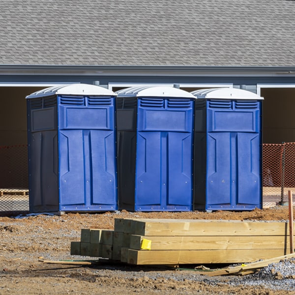 are there any restrictions on where i can place the portable restrooms during my rental period in Roseland